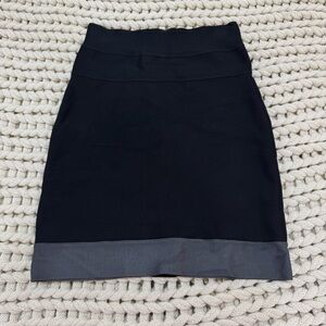 Herve Leger Black Bandage Mini Skirt Size XS Y2K